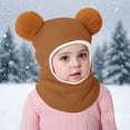 thumbnail image 2 of Landzoo One Baby Warm Knit Earflap Hat With Soft Thermal Winter For Infant Boys Girls Cozy Stylish Basic Bomber Hats, 2 of 5