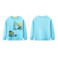 thumbnail image 5 of MXIEZI Toddler Baby Boys Long Sleeve Crewneck Sweatshirts Kids Spring Fall Pullover Cotton Shirt Sweater Tops 1-8T, 5 of 8