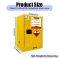 thumbnail image 6 of 12 Gallon Industrial Safety Storage Cabinet (Double-Walled Steel Explosion Proof, OSHA), for Commercial·Industrial·Home (Alcohol/Gasoline), 6 of 7