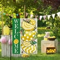 thumbnail image 3 of Welcome Summer Three Lemon Garden Flag Spring Summer Double Sided Vertical Rustic Burlap Farmhouse Small Yard Seasonal Holiday Outdoor Decor 12.5 × 18 Inch, 3 of 6