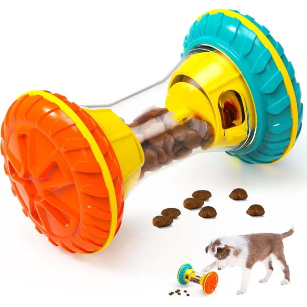 Juguetes Interactivos de Rompecabezas para Perros para Combatir el Aburrimiento, con Despensa de Refrigerios y Comedero Lento