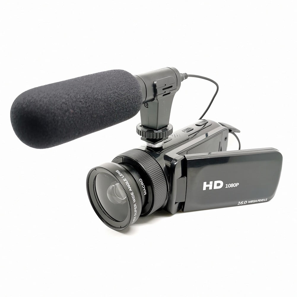 1080P FHD Video Camera with microphone:16X Zoom & 2.7 LCD Perfect for Vlogging!