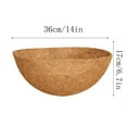 thumbnail image 2 of BingTong 10/14 Inch Round Replacement Coco Liners for Hanging Basket Natural Coconut Fiber Liner for Flower Planter Coco Coir Pots for Outdoor Garden Plants 1 Pack C, 2 of 2