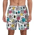 thumbnail image 2 of Picia Turtle pattern Mens Swim Trunks with Compression Liner Stretch Beach Shorts Quick Dry with Zipper Pockets No-Chafing Board Shorts-X-Large, 2 of 9