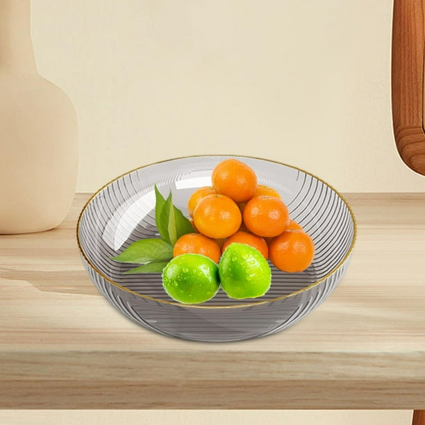 Bandeja para servir, bandeja de almacenamiento, organizador de escritorio, plato decorativo para postres y magdalenas, plato de fruta para Buffet, Marrón M Macarena Plato de frutas