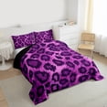 thumbnail image 3 of Castle Fairy Leopard Print 3-Piece Full Size Comforter Sets for Teens Boys Girls,Animal Cheetah Bedding Comforter Set,Abstract Fashion Modern Lightweight Bedding Sets,Ultra Soft Home Decor, 3 of 8
