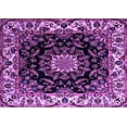 thumbnail image 1 of Ahgly Company Indoor Rectangle Medallion Purple Traditional Area Rugs, 8' x 12', 1 of 4