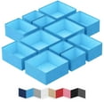 thumbnail image 1 of NEATERIZE Drawer Organizer - [Set of 12] - Closet Organizer and Storage Baskets| Foldable Cloth Drawers Divider | Fabric Bin for Dresser & Shelves |Organize Underwear, Socks, Bra, & Tie’s (Blue), 1 of 4