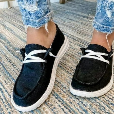 

Women s Flats Shoes Leisure Shoes Slip On Work Shoes Comfort Walking Shoes Women s Canvas Sneaker Slip-ons Loafers Shoes for Womens Fashion Casual Canvas Round Toe