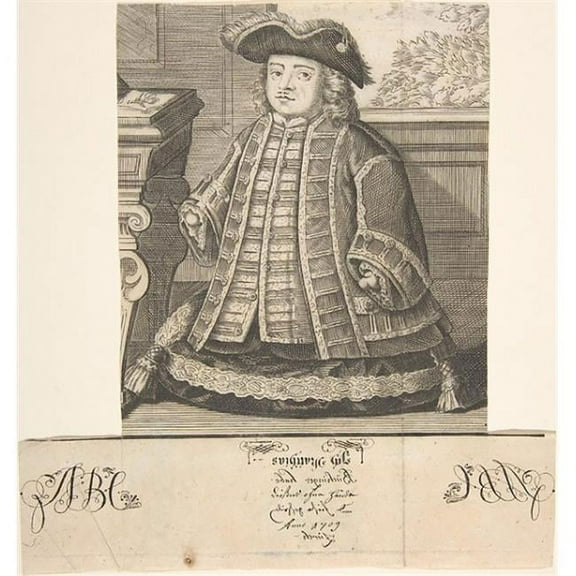 Portrait of Matthias Buchinger (1674-1739) Poster Print by Anonymous (18 x 24)