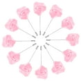 thumbnail image 1 of Uxcell 12-Pack Flower Lapel Pins for Men, Rosa Boutonnieres Pin Novios Boutonnieres para Boda/Bailes/Fiestas [Rosa], 1 of 7