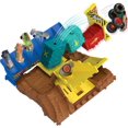 thumbnail image 3 of Hot Wheels Monster Trucks Arena Smashers Demo Derby Car Jump Challenge, 3 of 4
