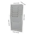 thumbnail image 3 of MasteelfCA Factory Material Cards Bag Time Cards Wall Rack Multi-Pocket Cards Organizer, 3 of 8