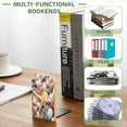 thumbnail image 6 of Bookends 1 Pair Non-Skid Bookend Wood Bookends for Shelves Book Stand for CDs - Seashells And Starfish on The Beach, 6 of 7