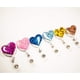 thumbnail image 5 of Paquete de 10 carretes de insignia retráctiles con corazón brillante, soporte para insignia de identificación con clip de cocodrilo, ligero, cable retráctil fácil de 24 pulgadas (color al azar) Xemadio CZBG-ST172, 5 of 7