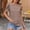 Brown, variant on Pohista Summer Tops for Women Womens Tshirts Cotton V Neck Blouses for Women Business Casual Plus Short Sleeve Blouse Plus Size my items saved for later