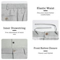 thumbnail image 5 of FEDTOSING Mens Linen Casual Dress Pants Old Money Pleated Baggy Slacks Wide Leg Relaxed Fit Trousers, 5 of 7