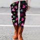 thumbnail image 4 of Gibobby Flare Leggings Leggings mujer Día San Valentín Lindo El enano Estampado Casual Cómodo Inicio Leggings Pantalones bota(Multicolor, S), 4 of 5