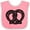 Pink and White, variant on Inktastic Oktoberfest Pretzel Boys or Girls Baby Bib