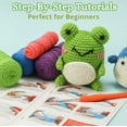 thumbnail image 3 of Crochet Kit - Crochet Kit for Beginners Kids,Crochet for Beginners,Knitting kit,Crochet Hook,Beginner Crochet kit for Adults,Knitting kit for Beginners Adult (Frog, OWL and Penguin - 3 Units), 3 of 8