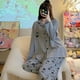 thumbnail image 3 of Sanrio-Conjunto de pijama de Hello Kitty para niña, ropa de dormir de manga larga, pantalones de dibujos animados japoneses simples, lindo y dulce, primavera y otoño, nuevo, 3 of 4