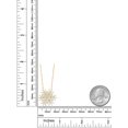 thumbnail image 3 of Keren Hanan 18K Yellow Gold Snow Flake Plated Silver Necklace 1.68 Ct Round White Zirconia, 3 of 6