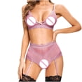 thumbnail image 3 of uublik Valentines Lingerie Set for Women Babydoll Sexy Naughty Lace Plus Size Bodysuit, 3 of 4