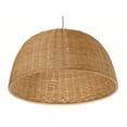 thumbnail image 4 of Kouboo Wicker Dome Pendant Lamp, Pendant Lighting for Kitchen Island, Bedroom, Dining Room, Living Room, Entryway, Natural, 4 of 6