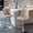 khaki, variant on Khaki Swivel Barstools with Tufted Back and Adjustable Height / Ideal for Home Kitchen