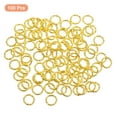 thumbnail image 3 of Uxcell Open Jump Rings 100Pack 8mm O-ring Connectors for Jewelry Making, Gold, 3 of 5