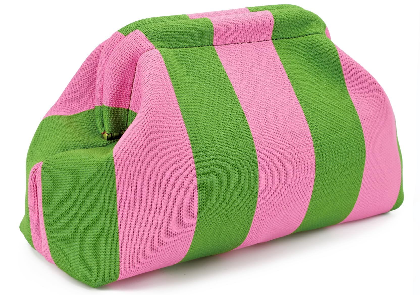 Summer Clutch Purses for Women Casual Crochet Dumpling Bag Colorblock Striped Cloud Clutch Handbags Casual Colorblock Bag Beach Clutch Purses Handbags