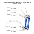 thumbnail image 4 of pitrice Hiking Traveling Portable Foldable Hexagon Wrench Bike Cabinet Shelf Installation Disassembly Multi-tool Screwdriver, 4 of 6