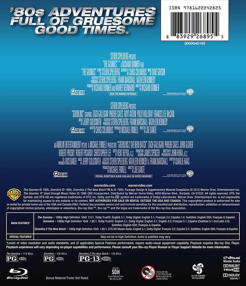Poltergeist + Gremlins + Les Goonies - Blu-ray 4K Ultra HD + Blu-Ray -  Edition Blu-ray 4K UHD - DigitalCiné