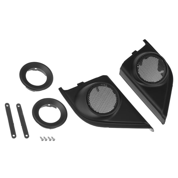 Unique Bargains 1 Pair Auto Door Tweeter Speaker Panel Cover Trim Fit for Honda CRV 2017-2019 Black