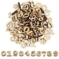 thumbnail image 1 of 100 Pcs Natural Timber Numbers for Craft Use Light Brown DIY Decorative Wood Slices 1.5 Inches, 1 of 8