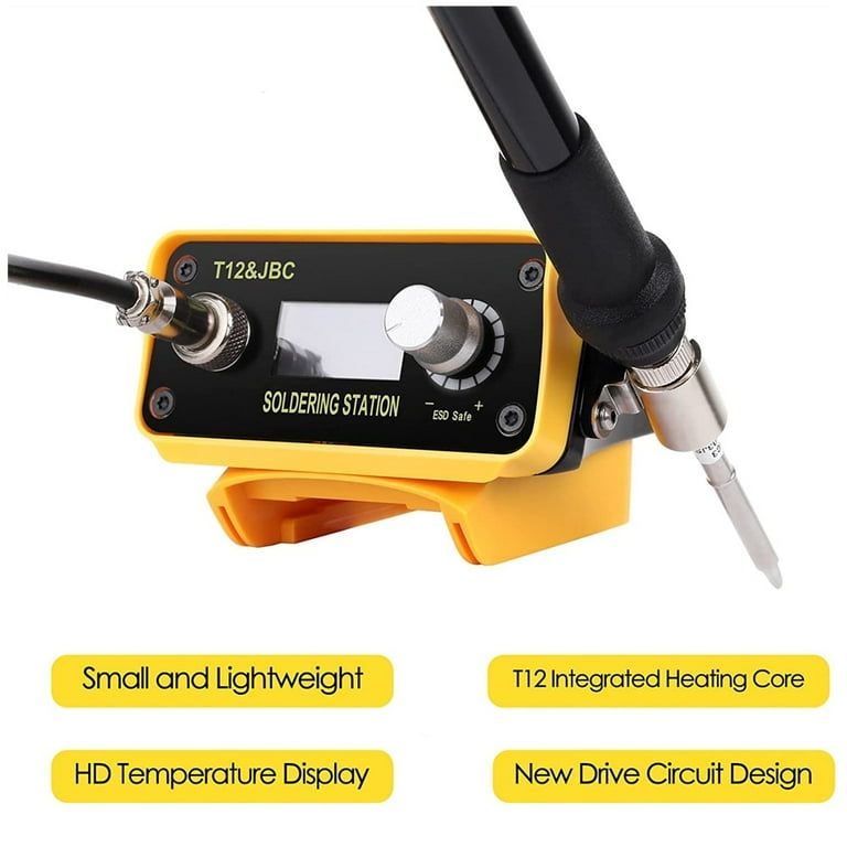 Cordless Soldering Station For Dewalt 20V Max Battery - Soldering Iron Kit Soldering Iron Station Fast Heating Up Soldering Station For DIY, Appliance Repair (Battery Not Included