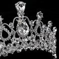 thumbnail image 3 of Tiara nupcial con diamantes de imitación, paquete de 2 coronas de boda de cristal para novia, 3 of 5