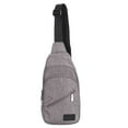 thumbnail image 1 of OX PLOUGH - Bolso bandolera de poliéster para hombre, impermeable, informal, color gris claro, 1 of 14