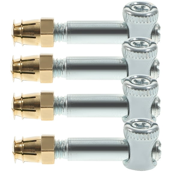 RENACLIPY Copper Invisible Furniture Connectors for Bed and Table Assembly, Iron Fastening Hardware Tools for Home and Projects 1.4×0.6×0.4in