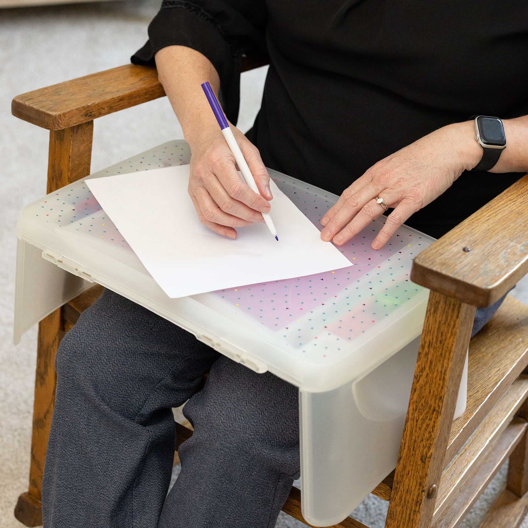 Everything Mary Lap Desk w/ Triangles