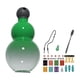 thumbnail image 2 of Botella de agua de calabaza Botella de agua deportiva liviana para viajes Deportes al aire libre Verde, 2 of 8