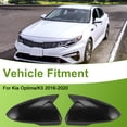 thumbnail image 2 of Reemplazo de tapa de espejo lateral izquierdo y derecho ABS negro para Kia para Optima/K5 2016-2020 Ox Horn Mirror Guard Cover, 2 of 7