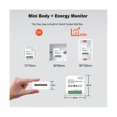 thumbnail image 5 of Tuya Smart WiFi Energy KWh Electric Power Monitor 16A Interruptor Mini Módulo Riel Din Temporizador Encendido Apagado f Blanco, 5 of 5