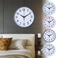 thumbnail image 7 of SIYTUAU Pink Round Wall Clock With Roman Numerals And Solid Color Frame Quartz Movement Suction Mount 7.87 Inches Diameter Plastic Material Pink Pink, 7 of 7