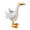 A, variant on KGJQ 12 Inch Porch Goose Statue, Large Metal Lawn Ornament, Outdoor Duck Statue for Patio Decorations, Waterproof Animal Sculpture for Garden Front Yard Backyard