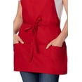 thumbnail image 2 of Delantal Unisex Chef Works con Tres Bolsillos Rojo Talla Única, 2 of 7