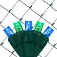 thumbnail image 5 of Wintergreen Lighting Blue/Green LED Net Lights Christmas Net Lights, 100 5mm Lights, 4' x 6' Net, Energy Star Rated, 5 of 5
