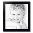 thumbnail image 2 of ArtToFrames 17" x 19" Satin Black Step Lip Picture Frame, 17x19 inch Black Wood Poster Frame (WOM-1452), 2 of 7