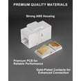 thumbnail image 4 of Acoplador RJ45 VANDESAIL Cat6 Keystone Jack, paquete de 20, blanco, 4 of 7