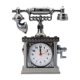 thumbnail image 1 of Reloj de escritorio de teléfono retro, modelo de adorno, material de Pp, escaparate de moda antigua, 6,3x2x7,4 pulgadas, para sala de estar con estilo Estilo B, 1 of 9